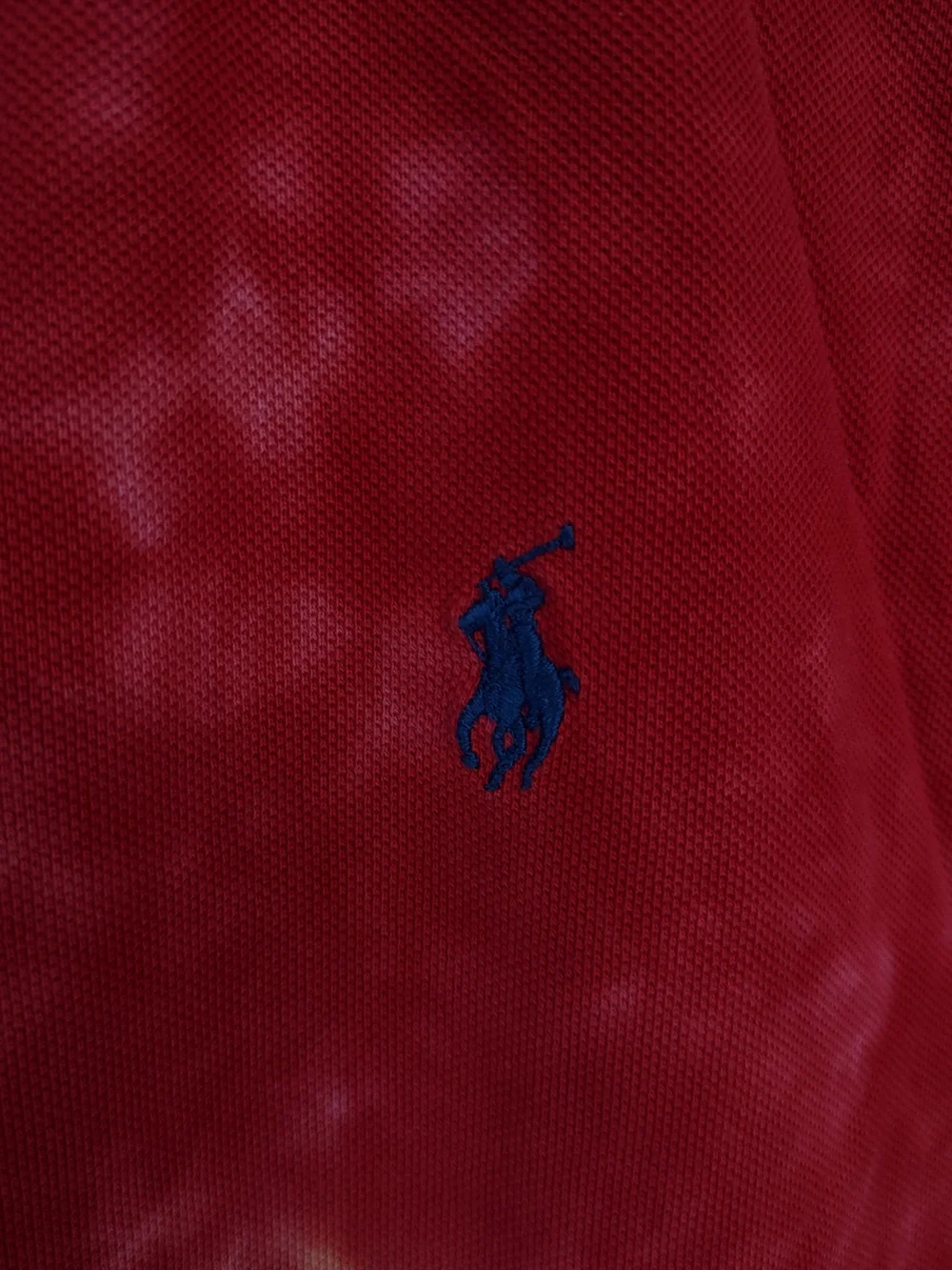 Polo by Ralph Lauren Men's Multicolor Tie-Dye Cotton Polo Shirt Large